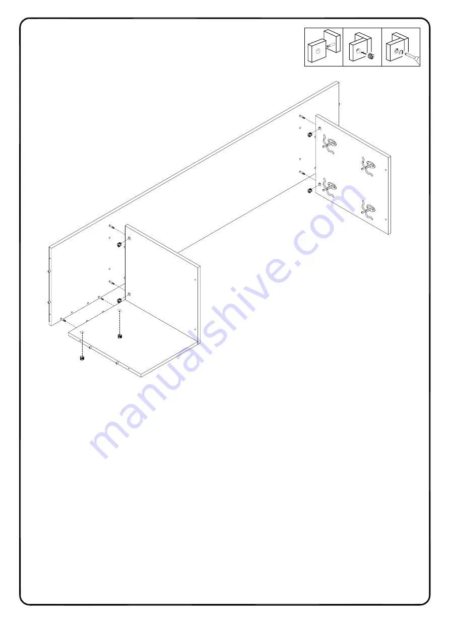 Walker Edison HT72SLD Assembly Instructions Manual Download Page 9