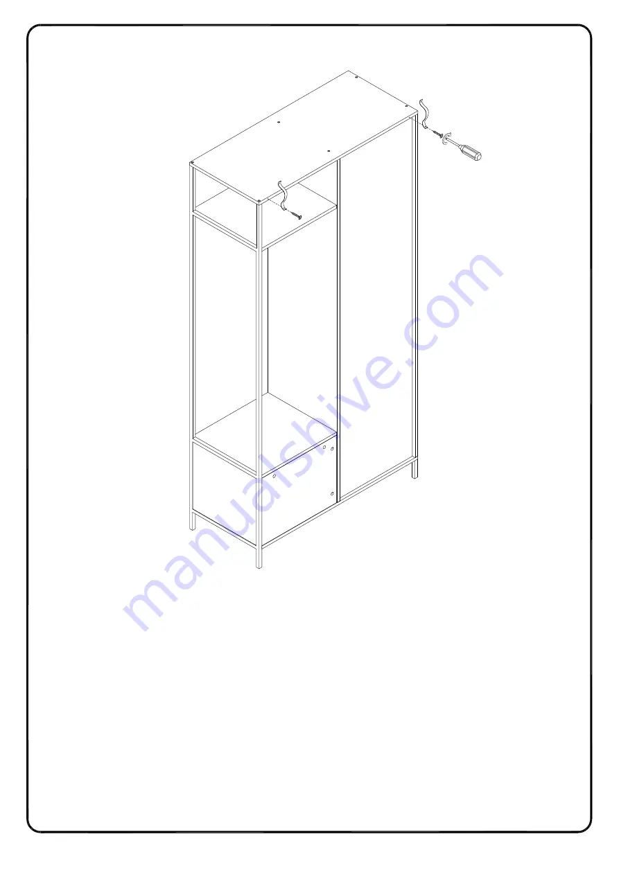 Walker Edison HT72SLD Assembly Instructions Manual Download Page 17