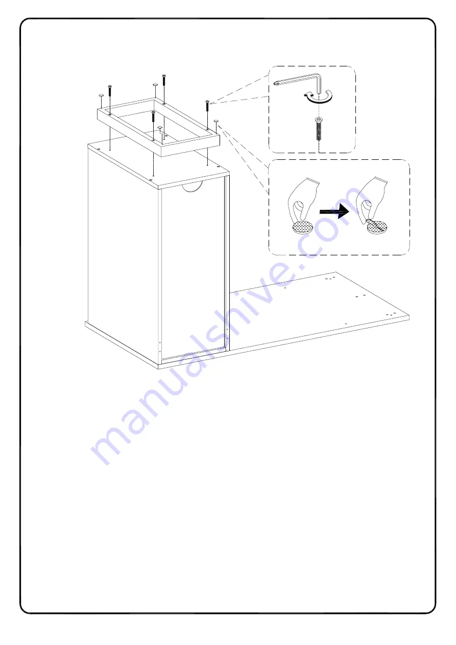 Walker Edison JAHO42CD Assembly Instructions Manual Download Page 21