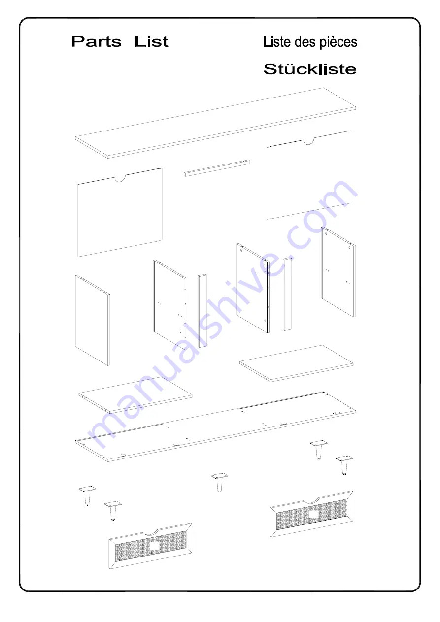 Walker Edison JLLF6F Assembly Instructions Manual Download Page 6