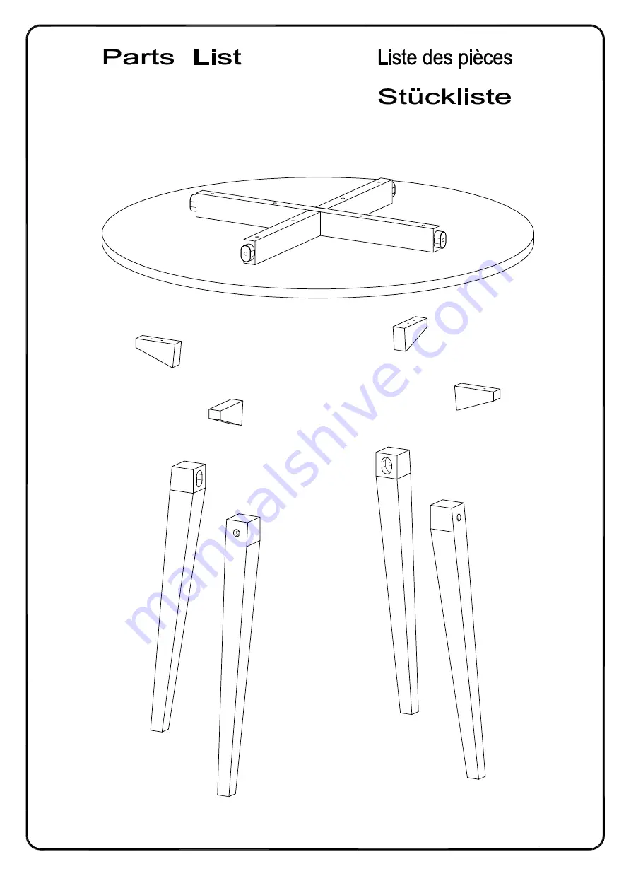 Walker Edison KOCD6E Assembly Instructions Manual Download Page 4