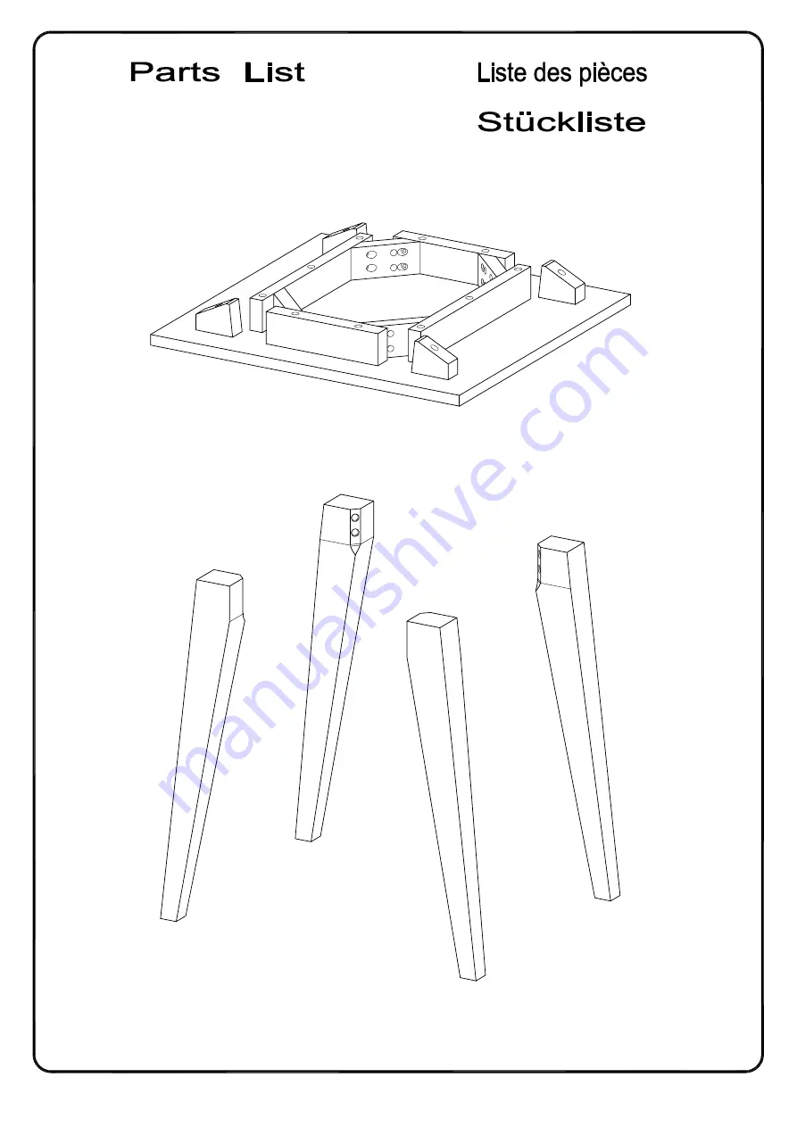 Walker Edison KOCL8K Assembly Instructions Manual Download Page 3