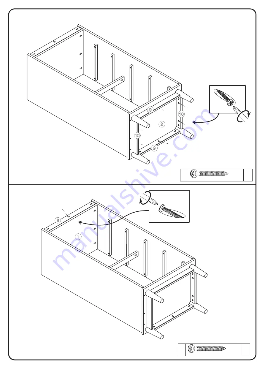 Walker Edison LEEB3B Assembly Instructions Manual Download Page 10