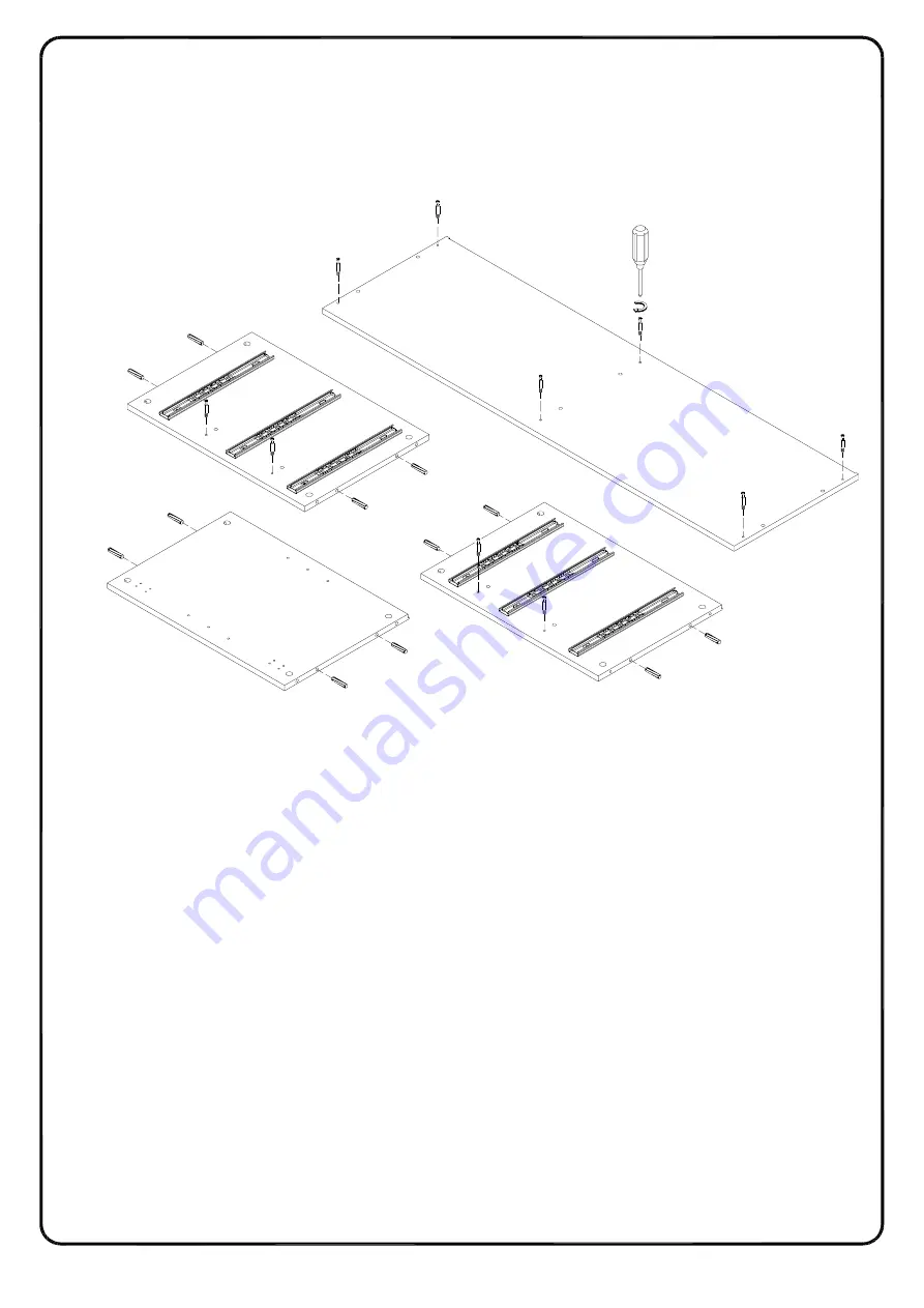 Walker Edison Mid-Century AH52CMC Assembly Instructions Manual Download Page 10