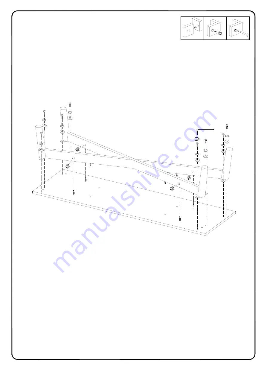 Walker Edison Mid-Century AH52CMC Assembly Instructions Manual Download Page 15