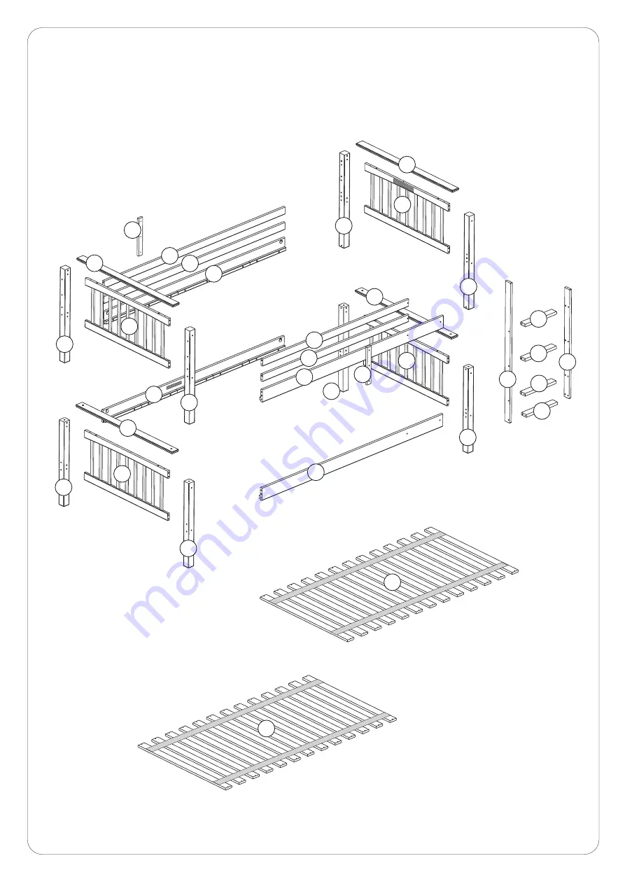 Walker Edison Mission BWTOTMS Assembly Instructions Manual Download Page 3