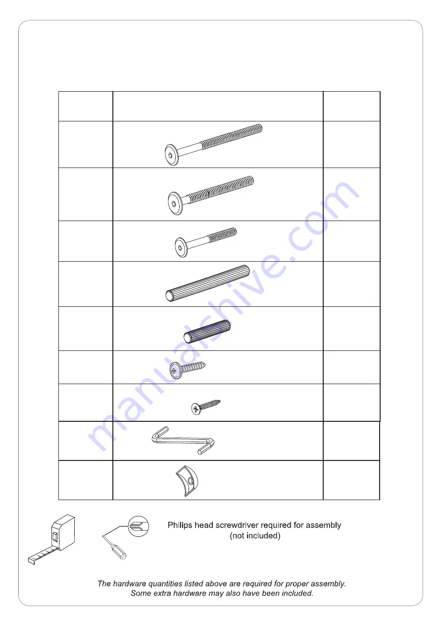 Walker Edison Mission BWTOTMS Assembly Instructions Manual Download Page 4