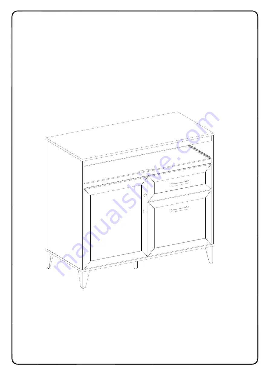 Walker Edison NORMHO42 Assembly Instructions Manual Download Page 55