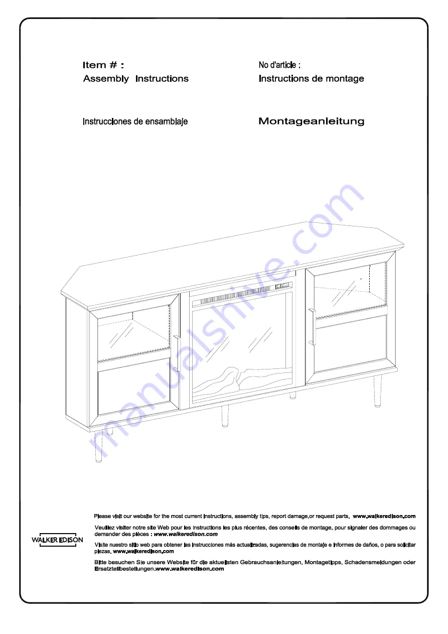 Walker Edison OWF54CFP Скачать руководство пользователя страница 1