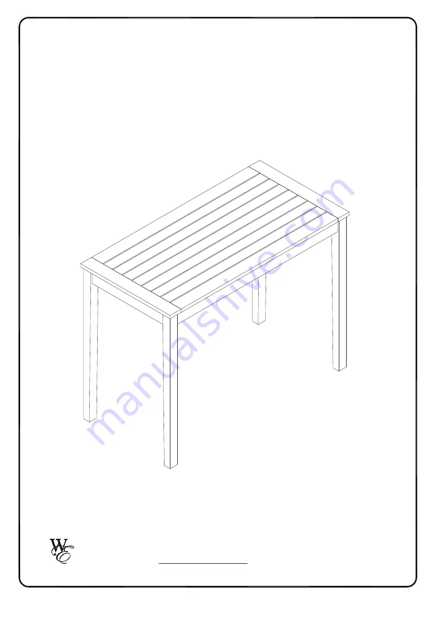 Walker Edison OWT48CNT Assembly Instructions Manual Download Page 1