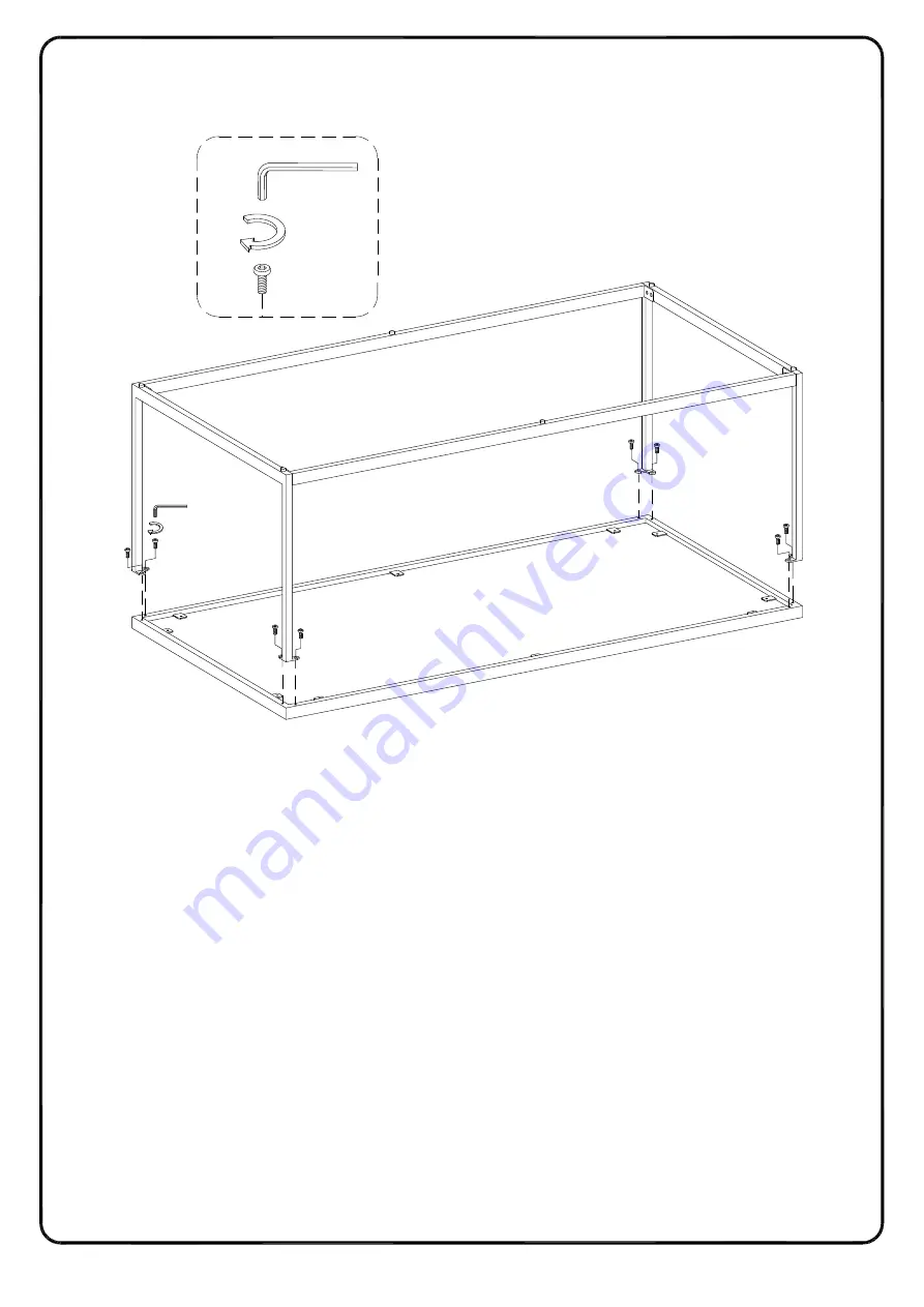 Walker Edison PRTL1K Assembly Instructions Manual Download Page 9