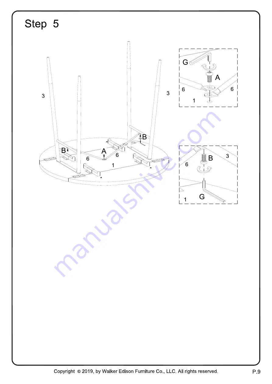 Walker Edison TW36RDDL Скачать руководство пользователя страница 9