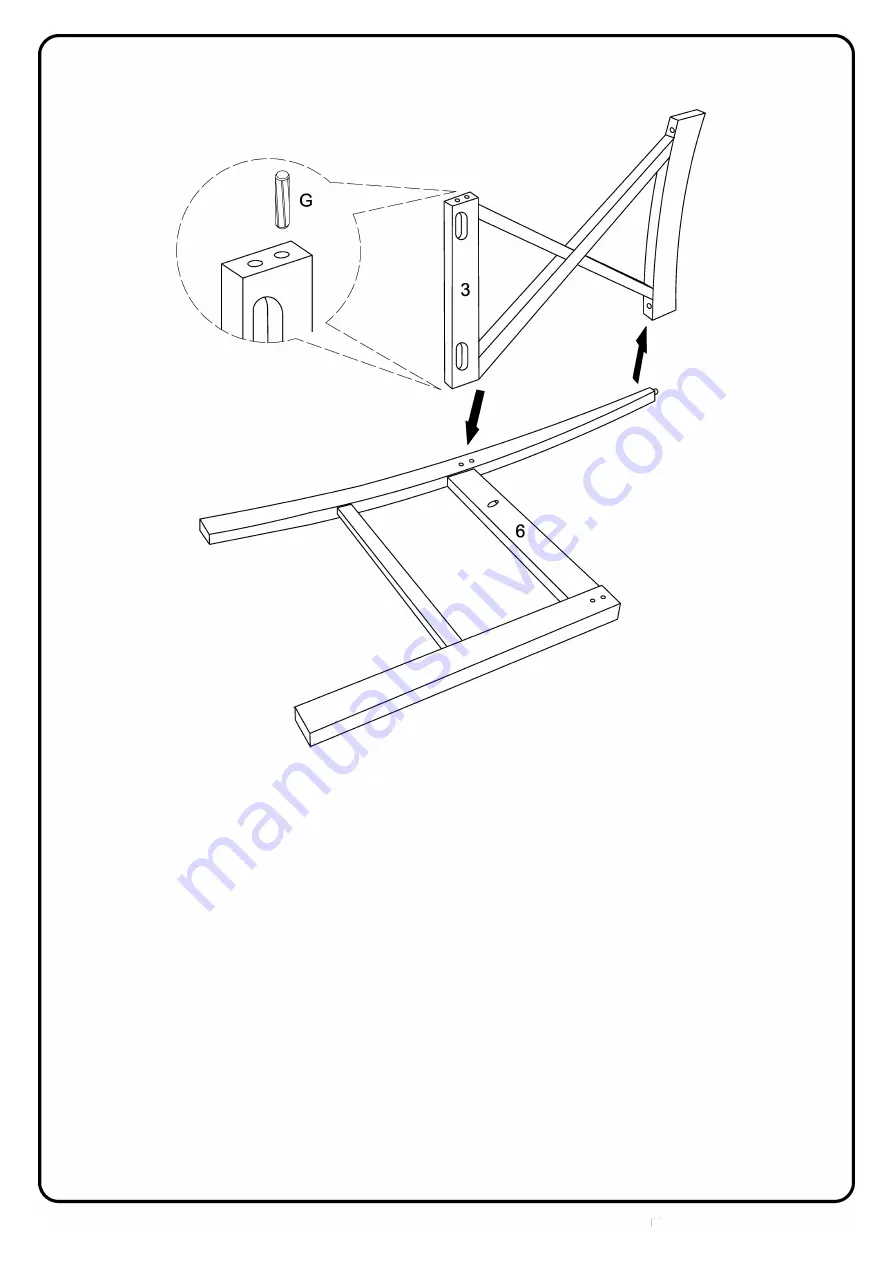 Walker Edison TW485PCXB Assembly Instructions Manual Download Page 6