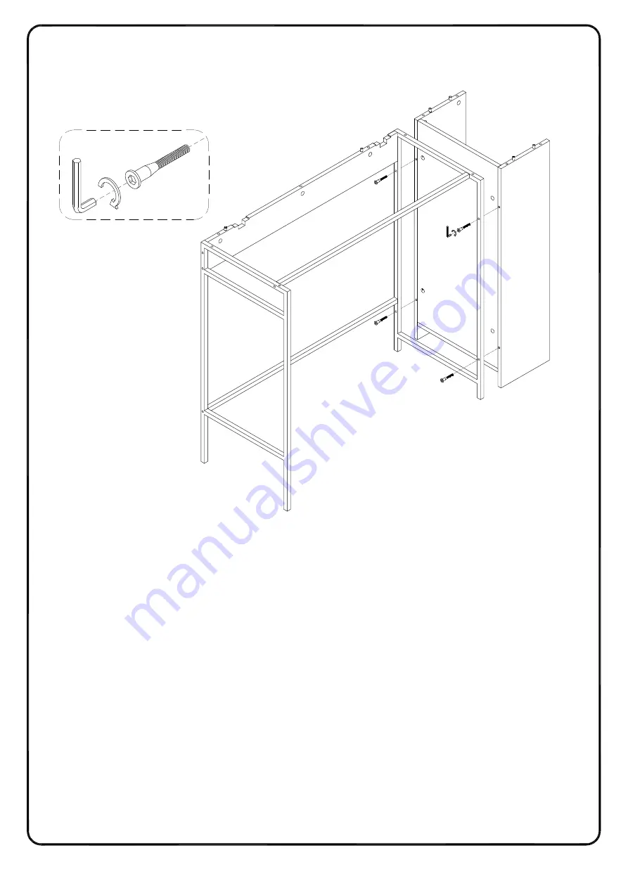 Walker Edison TW48LNSB3P Assembly Instructions Manual Download Page 10