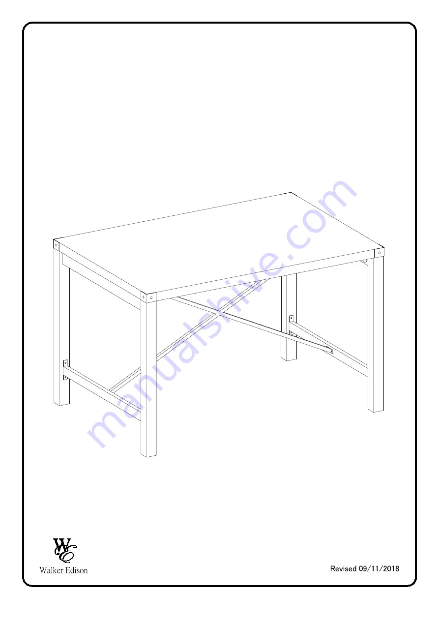 Walker Edison TW48MW Assembly Instructions Manual Download Page 1