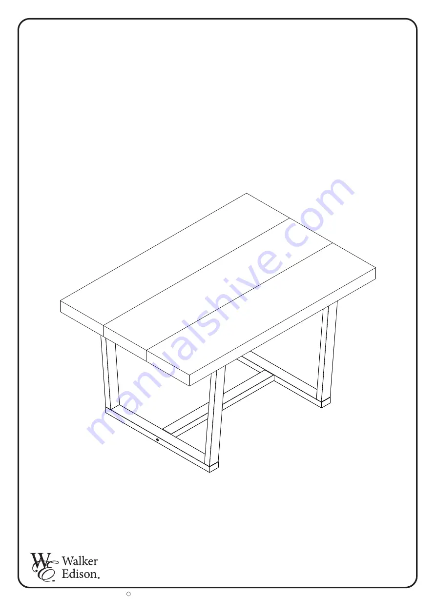 Walker Edison TW52DSW Скачать руководство пользователя страница 1