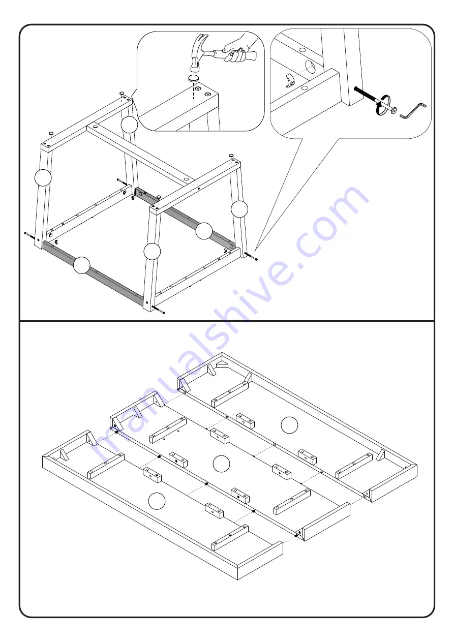 Walker Edison TW52DSW Assembly Instructions Manual Download Page 7