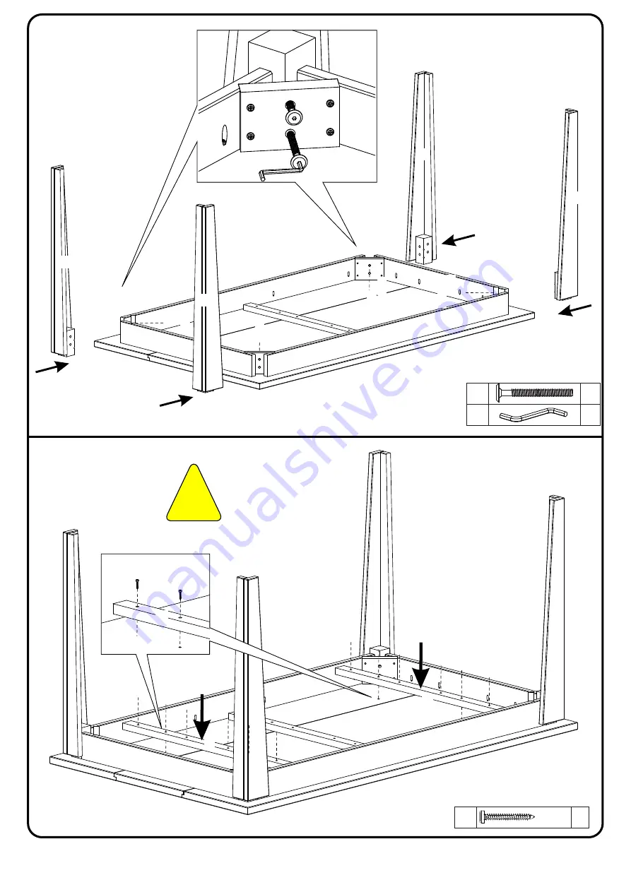 Walker Edison TW60VERSW Assembly Instructions Manual Download Page 7