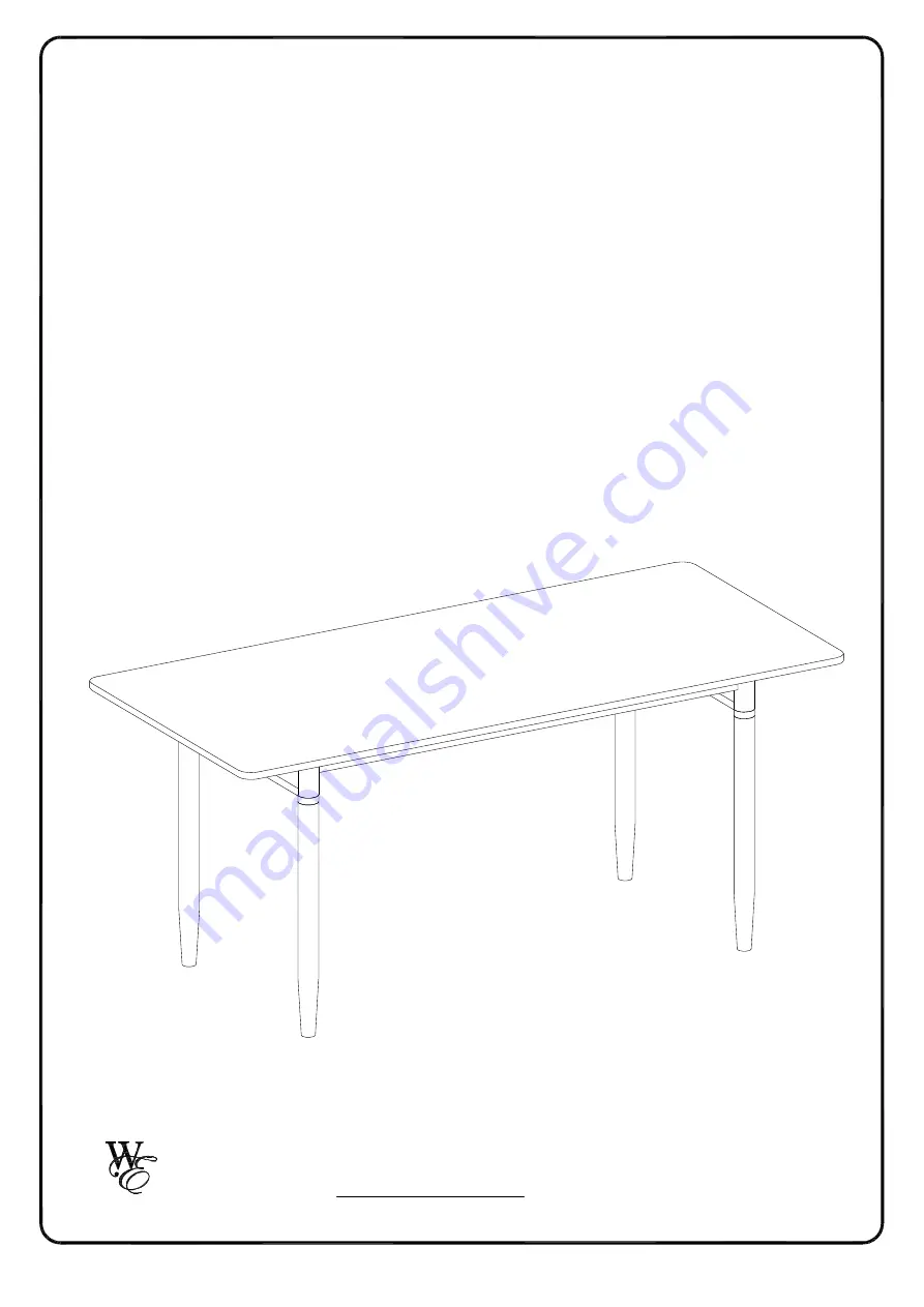 Walker Edison TW68OLS Assembly Instructions Manual Download Page 1