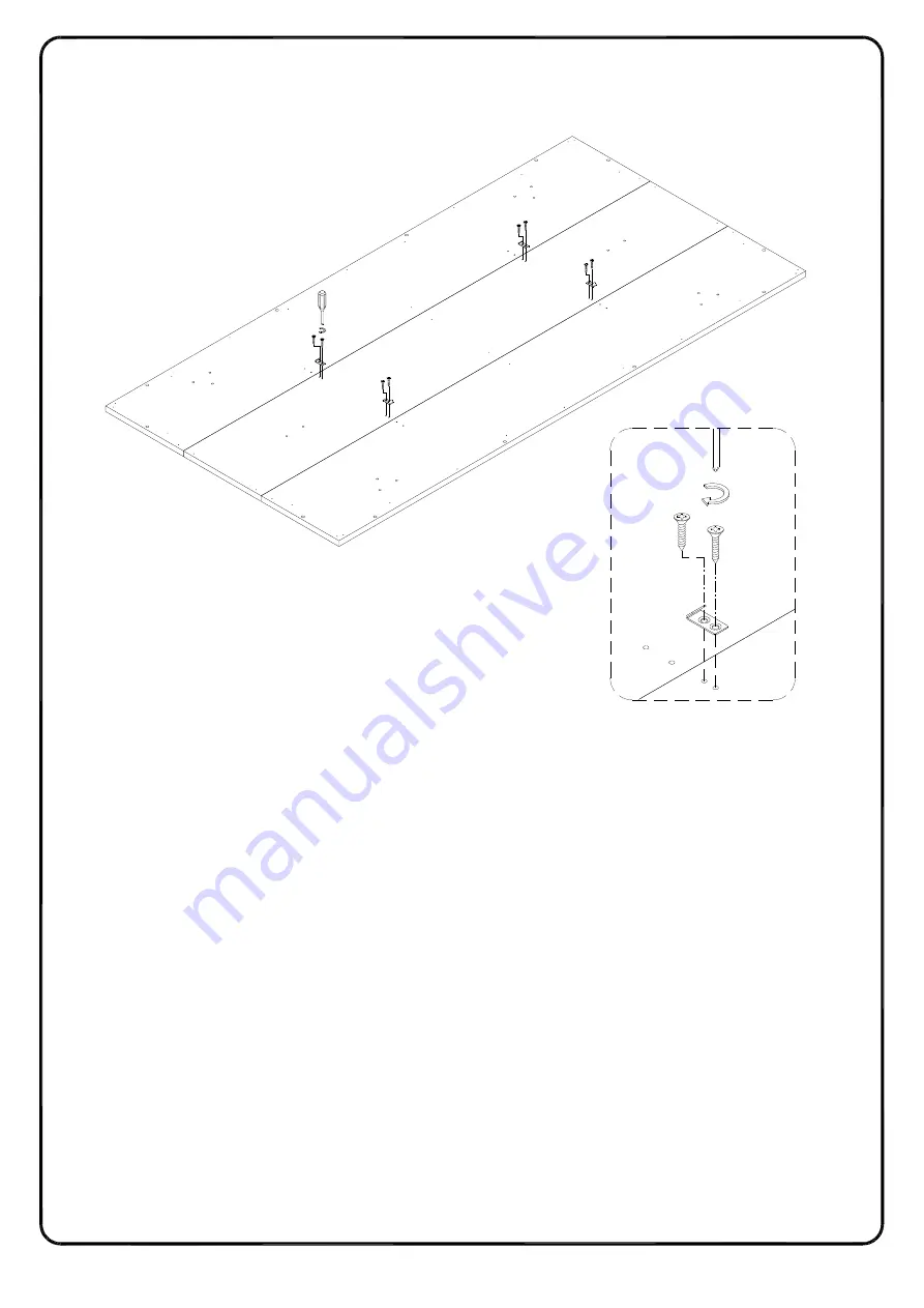 Walker Edison TW70TRS Assembly Instructions Manual Download Page 7