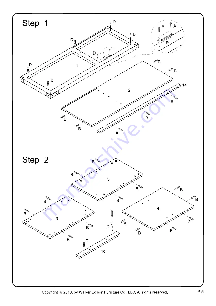 Walker Edison W448D1D Скачать руководство пользователя страница 5