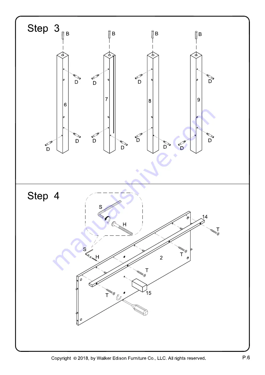 Walker Edison W448D1D Скачать руководство пользователя страница 6