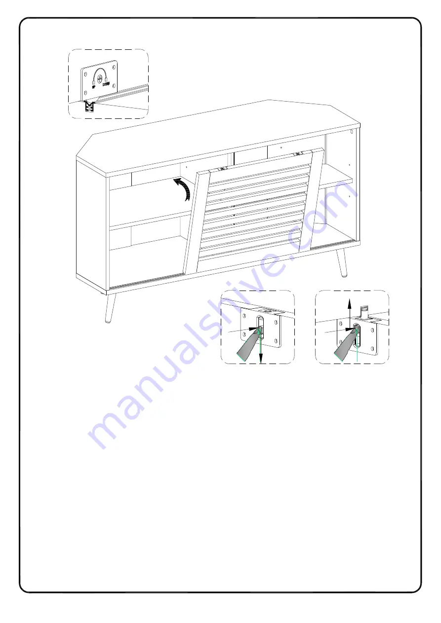 Walker Edison W44BOSDCR Assembly Instructions Manual Download Page 22