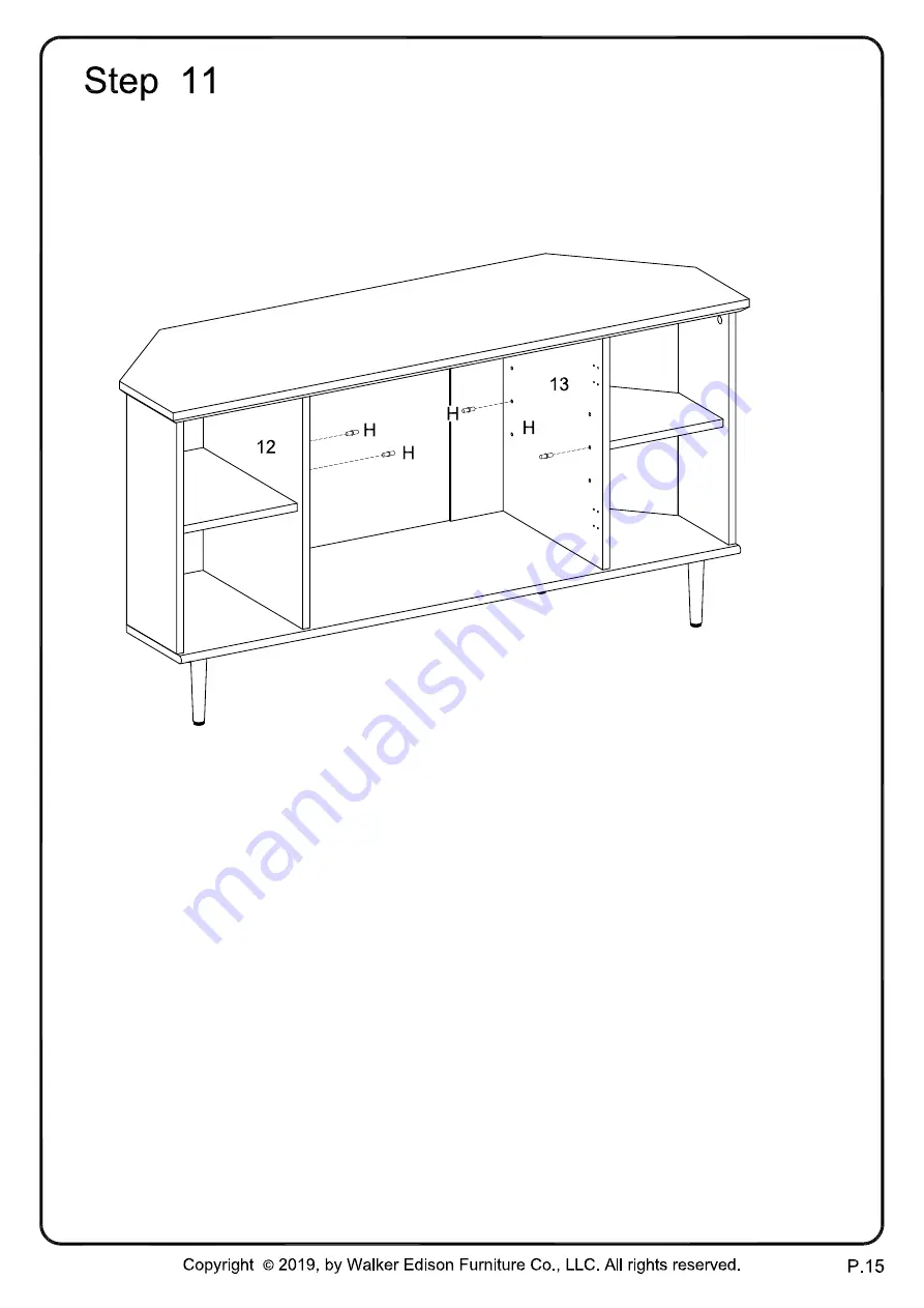 Walker Edison W48CLCR2D Скачать руководство пользователя страница 15