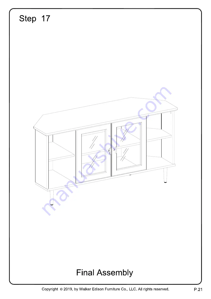 Walker Edison W48CLCR2D Скачать руководство пользователя страница 21