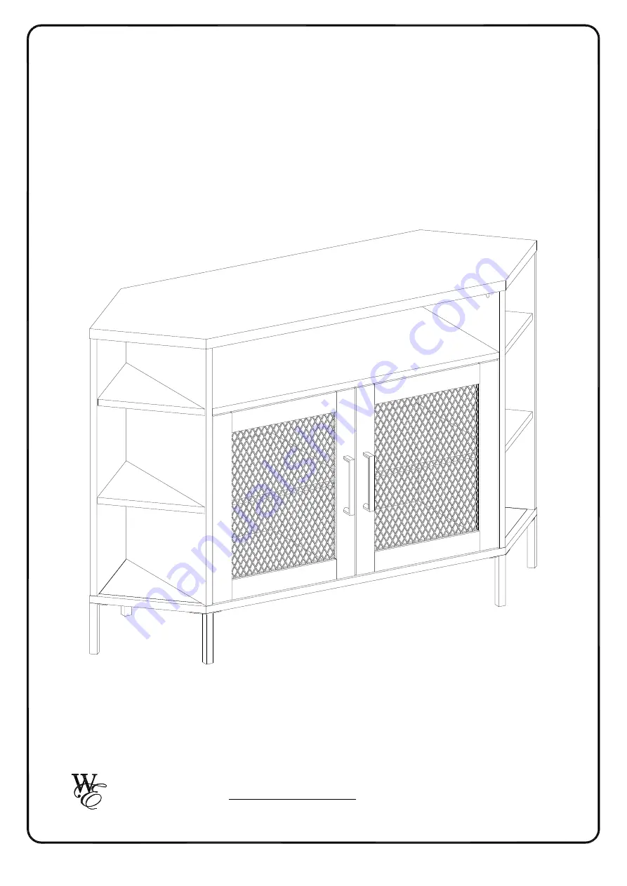 Walker Edison W48MVCR Assembly Instructions Manual Download Page 1