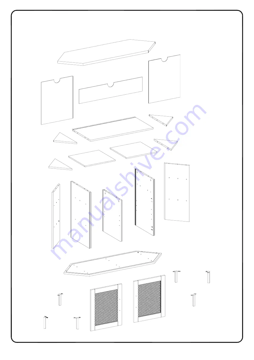 Walker Edison W48MVCR Assembly Instructions Manual Download Page 3