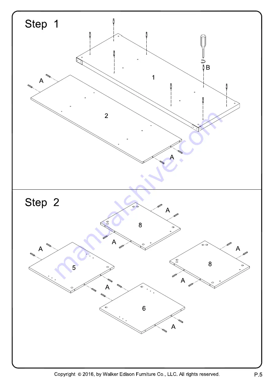 Walker Edison W528D4C Скачать руководство пользователя страница 5