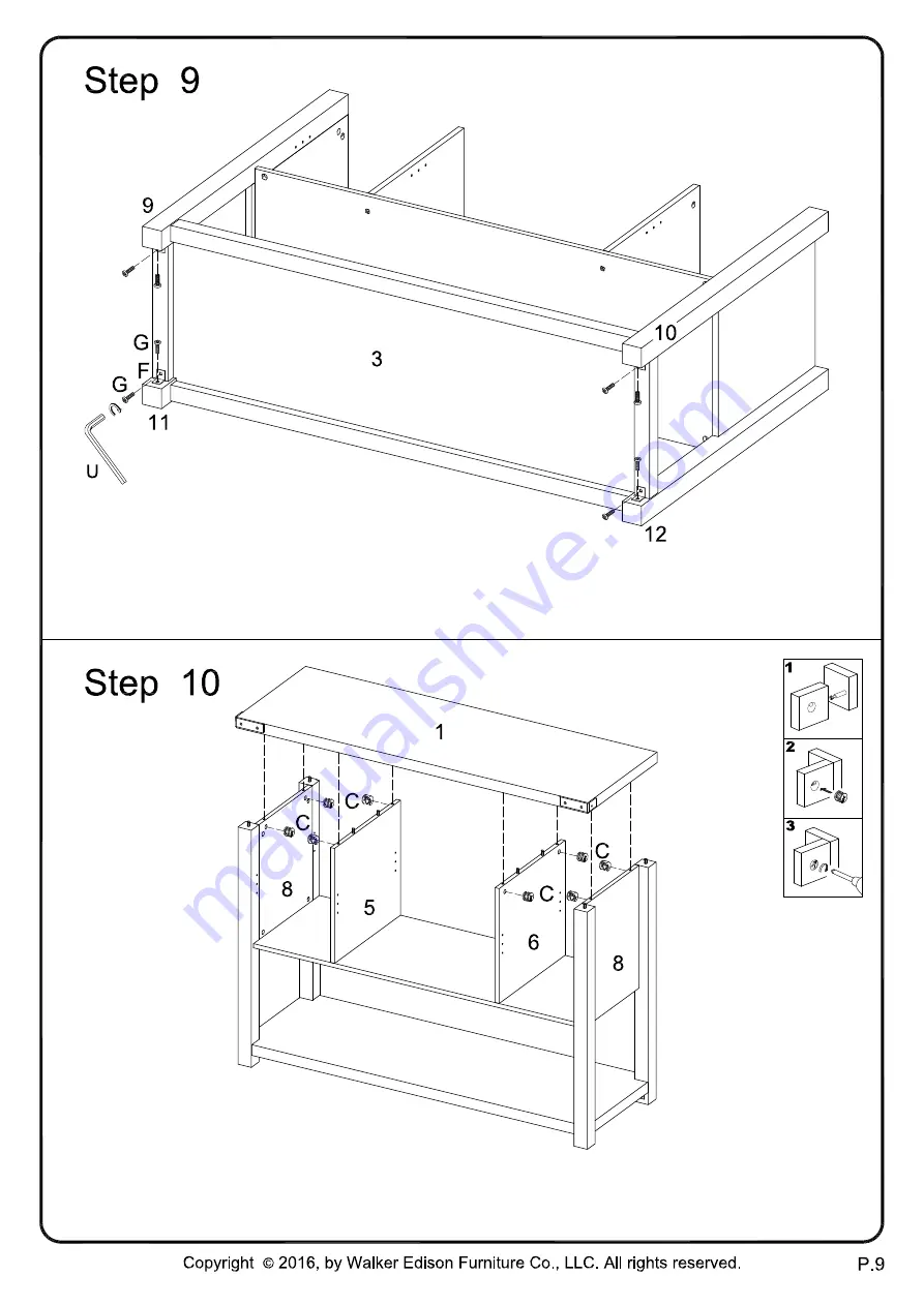 Walker Edison W528D4C Скачать руководство пользователя страница 9