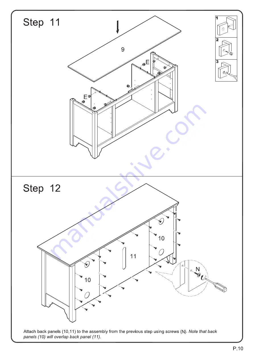 Walker Edison W52C4D0 Скачать руководство пользователя страница 10