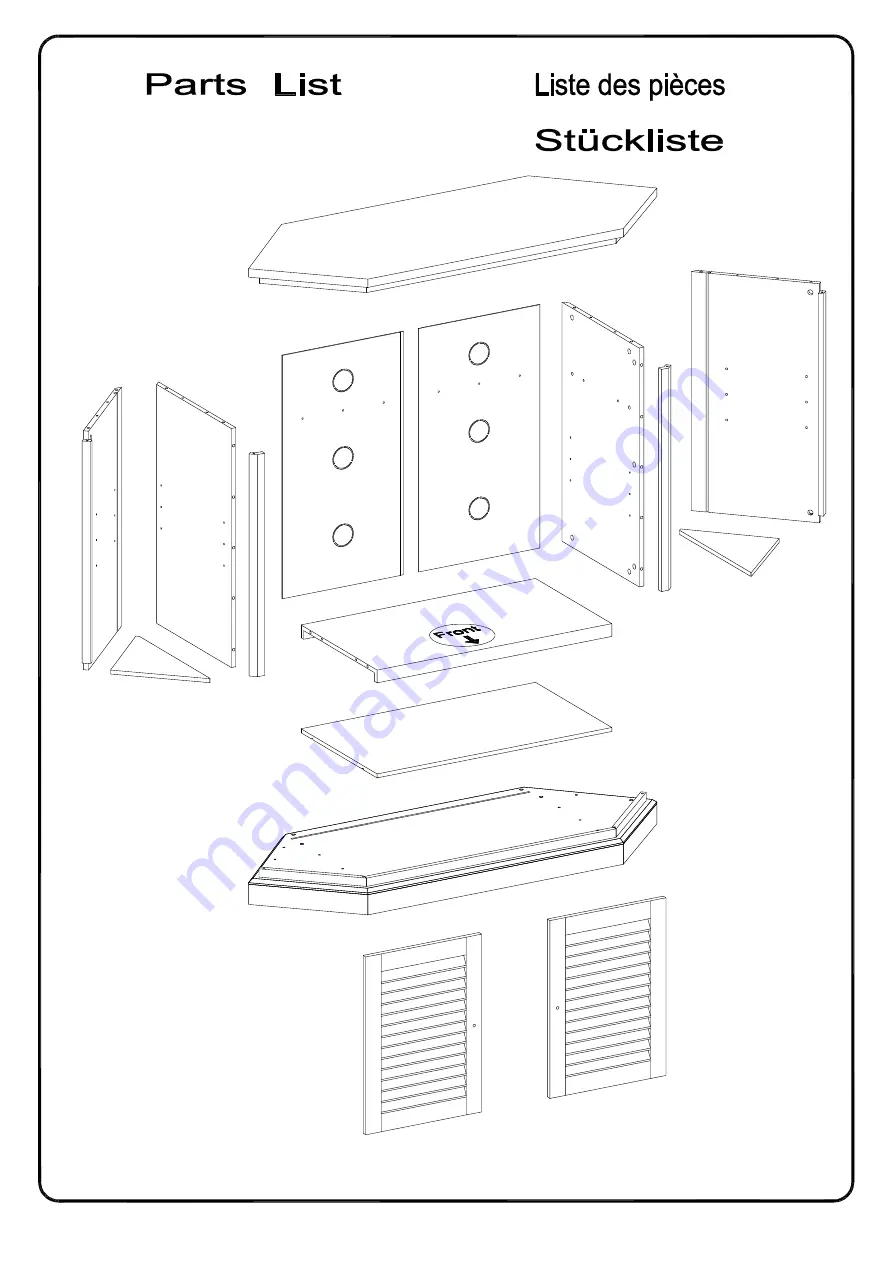 Walker Edison W52CCR Assembly Instructions Manual Download Page 6