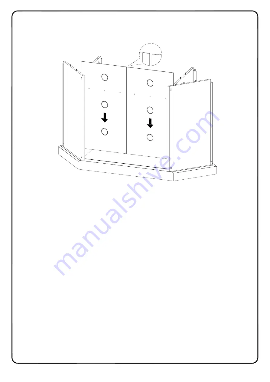 Walker Edison W52CCR Assembly Instructions Manual Download Page 24