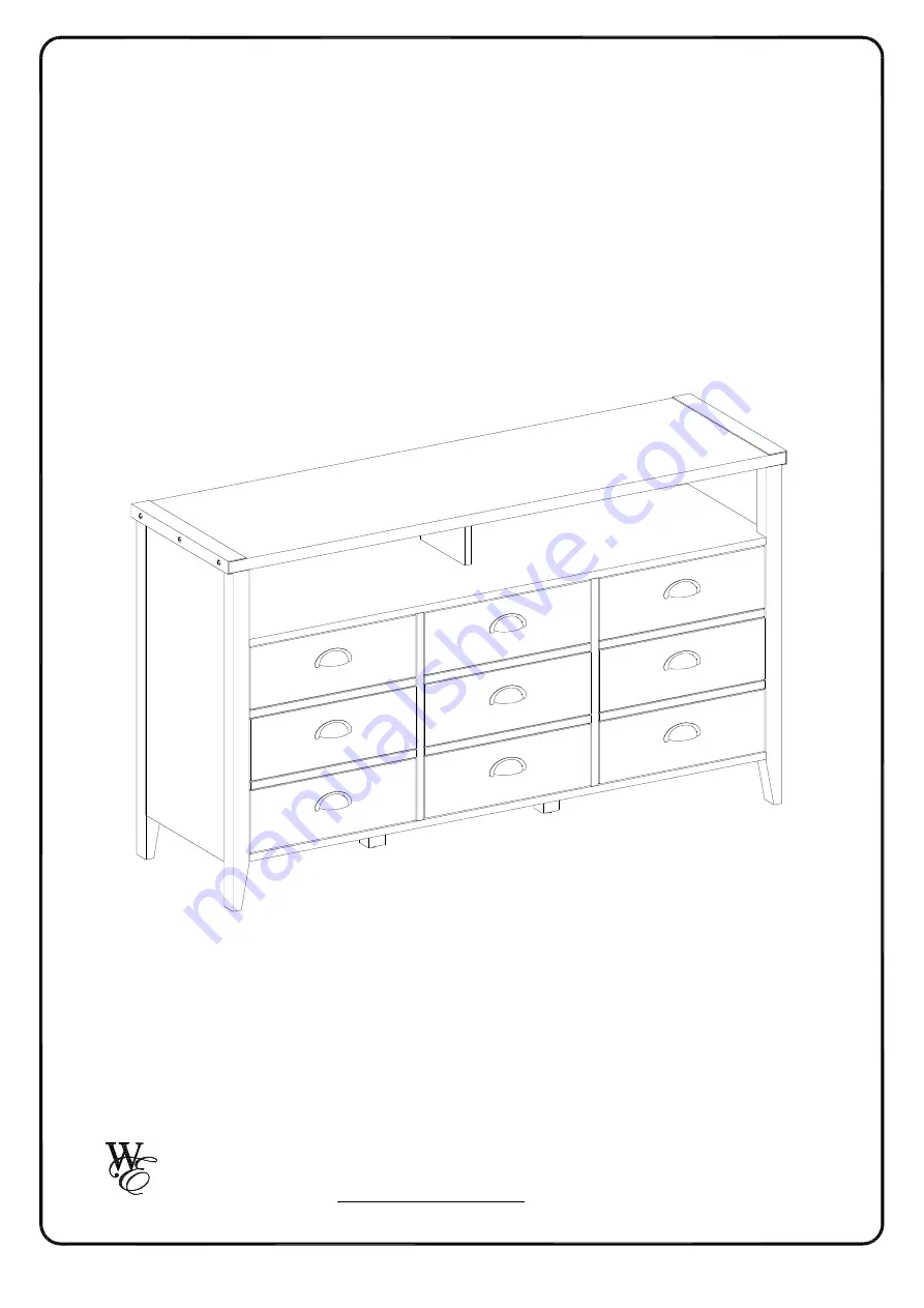 Walker Edison W52CLA3D Скачать руководство пользователя страница 1