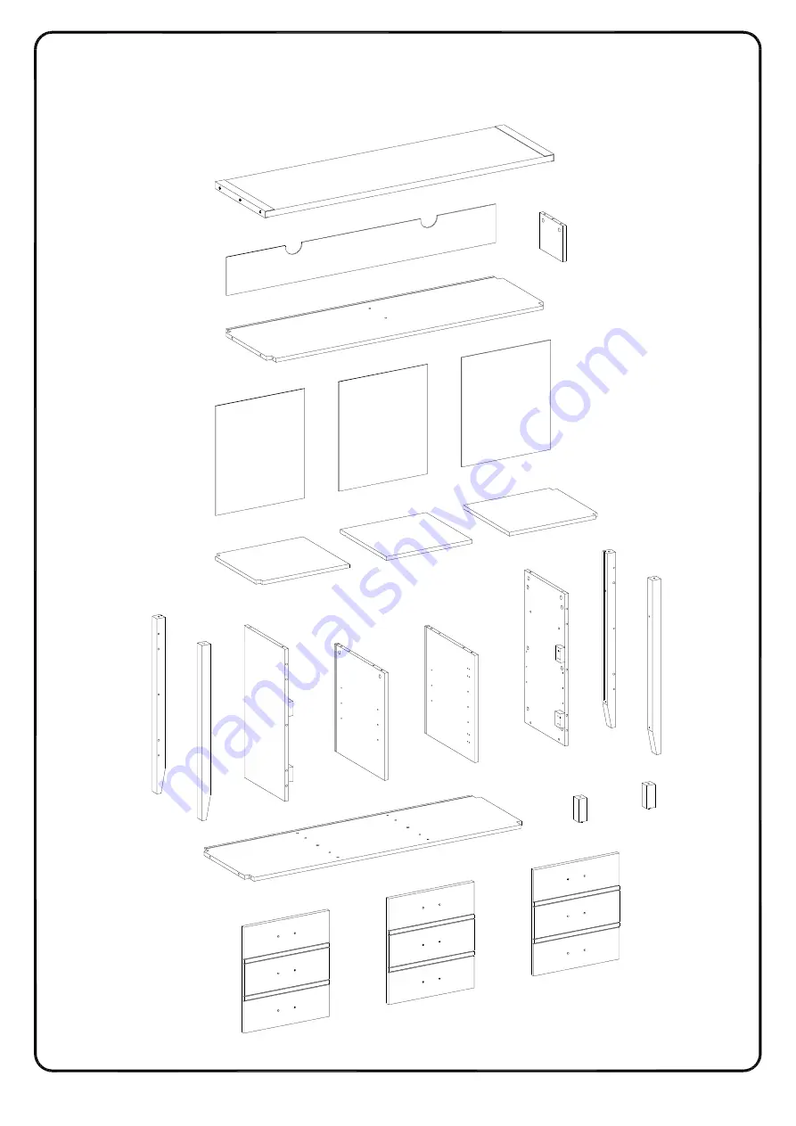 Walker Edison W52CLA3D Скачать руководство пользователя страница 3