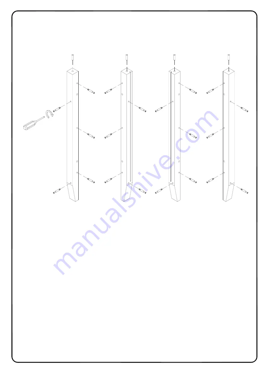 Walker Edison W52CLA3D Assembly Instructions Manual Download Page 8