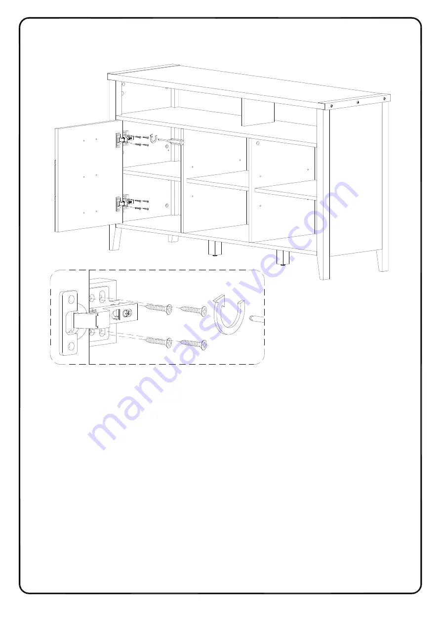 Walker Edison W52CLA3D Assembly Instructions Manual Download Page 25