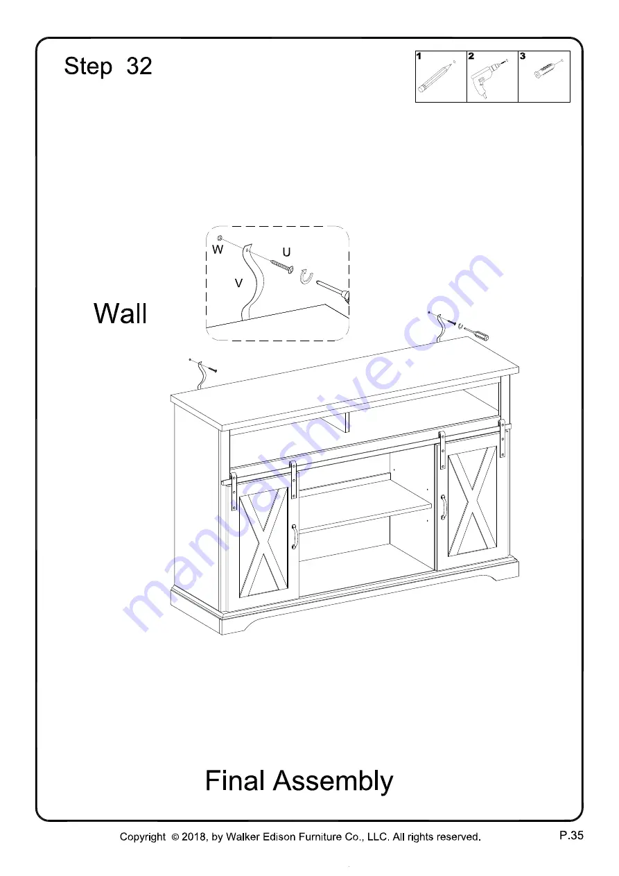 Walker Edison W52HBSBD Скачать руководство пользователя страница 35