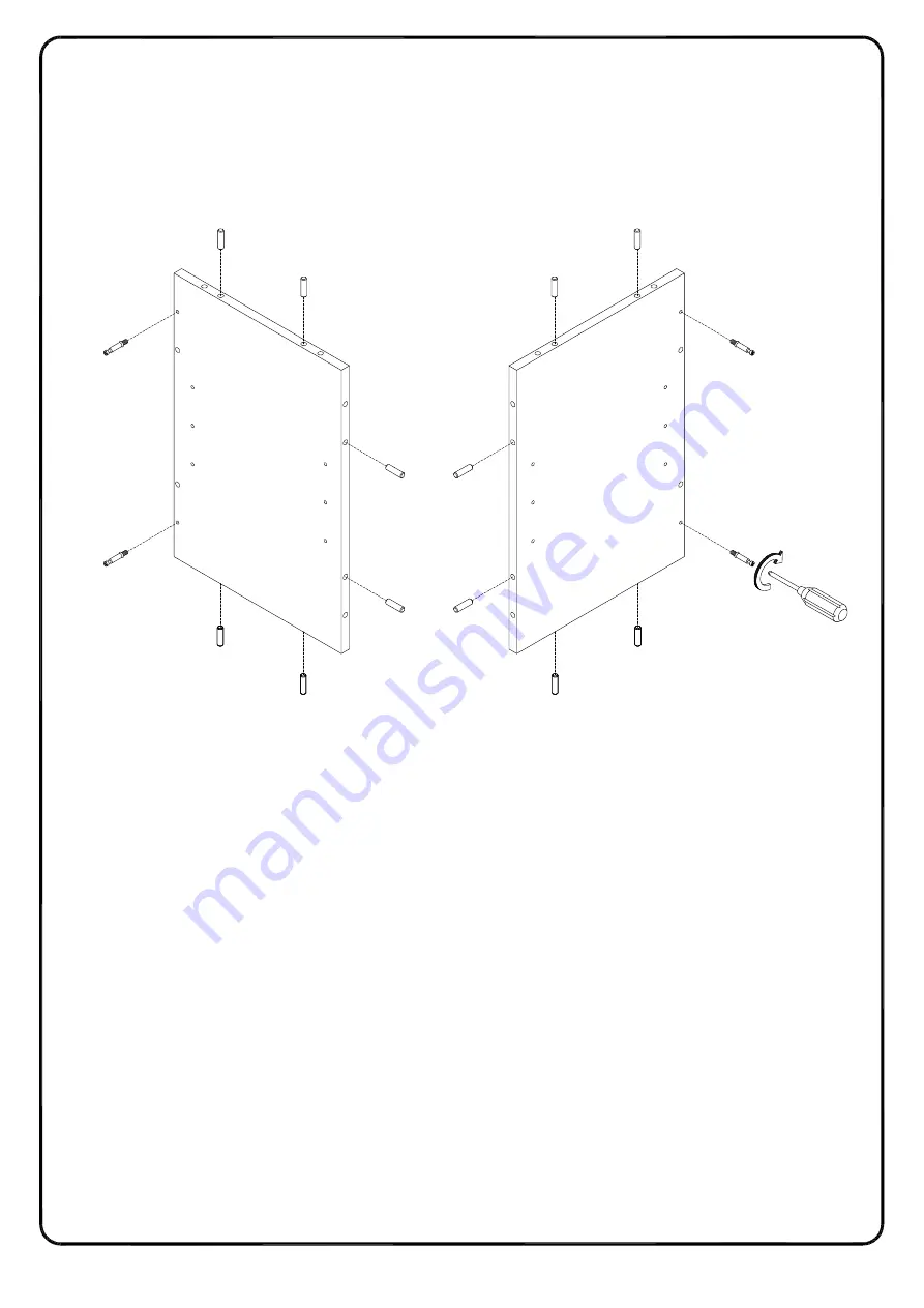 Walker Edison W54FPCMCR2D Assembly Instructions Manual Download Page 14