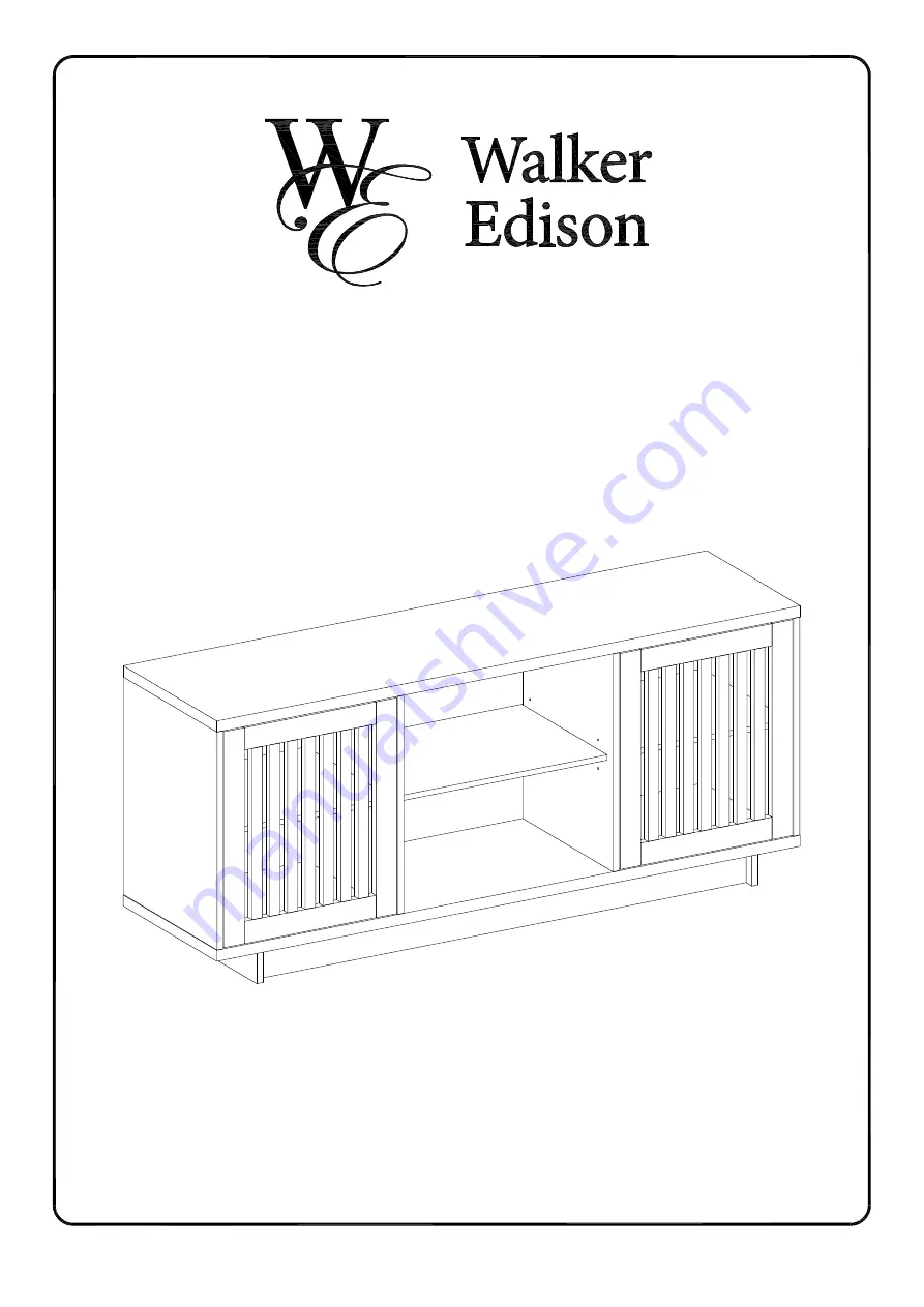 Walker Edison W56VSD Assembly Instructions Manual Download Page 1