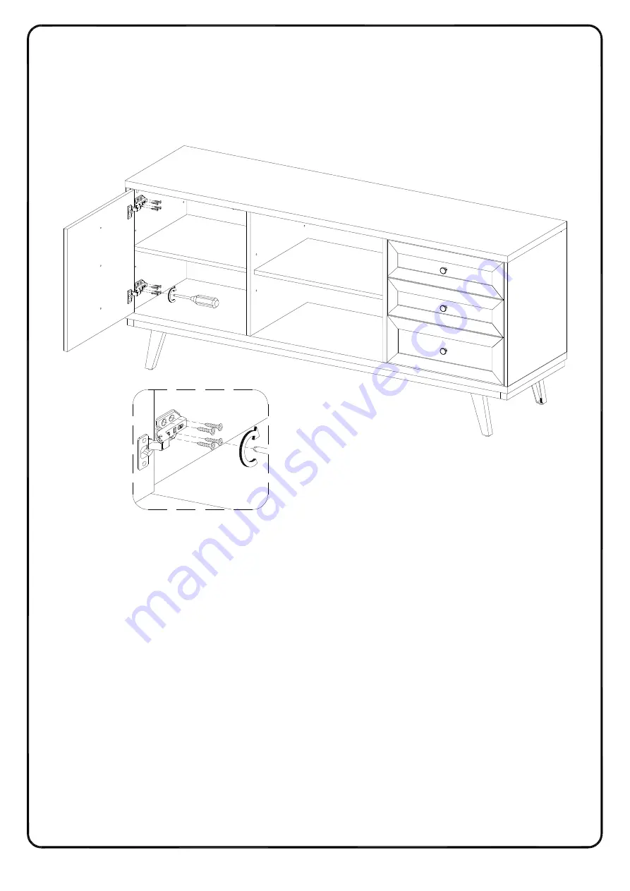 Walker Edison W58ALT2D Assembly Instructions Manual Download Page 24