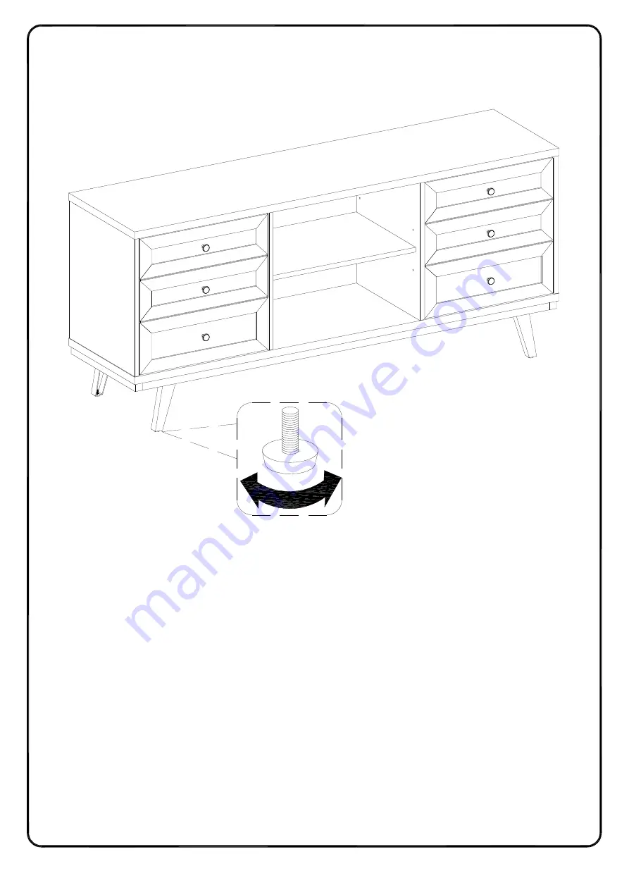 Walker Edison W58ALT2D Assembly Instructions Manual Download Page 25