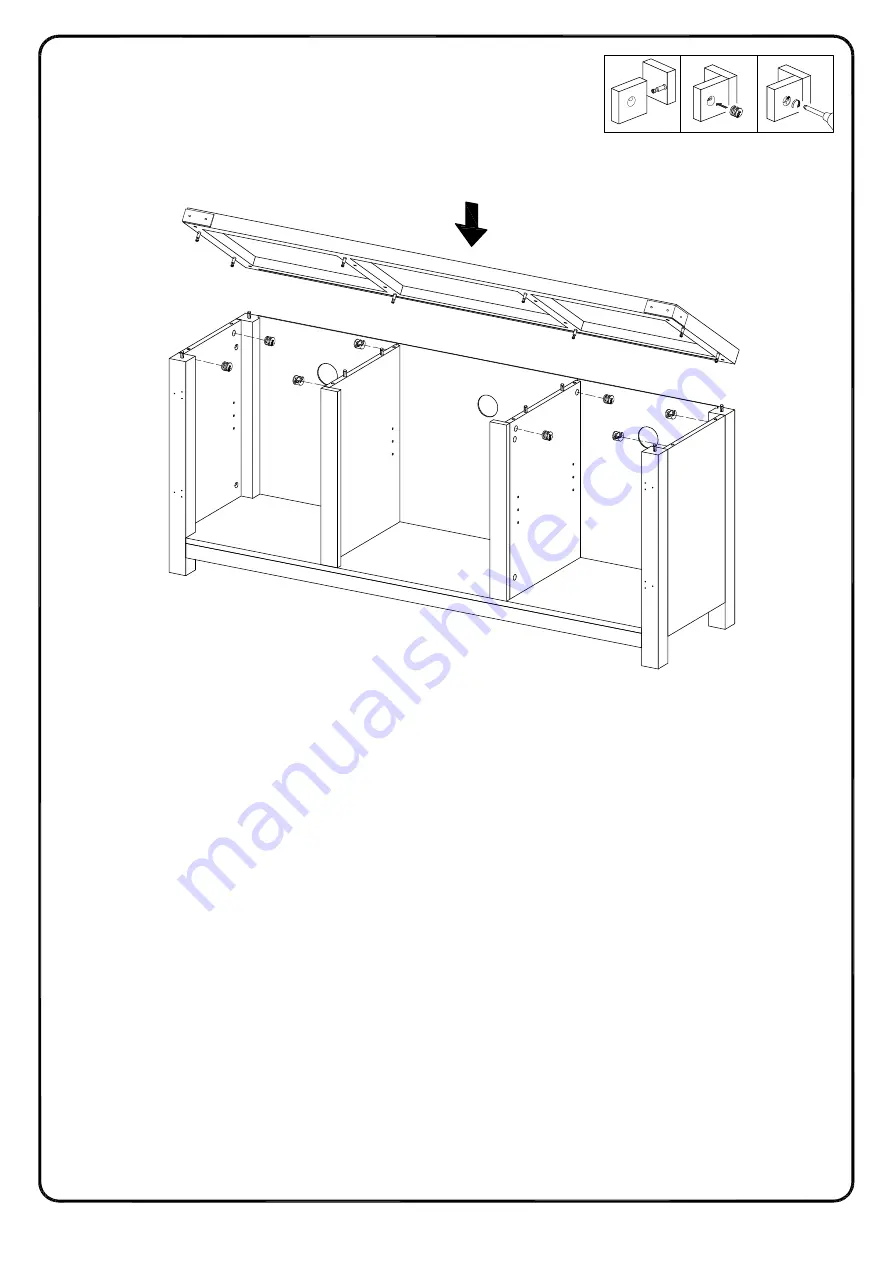 Walker Edison W58BDSD Assembly Instructions Manual Download Page 21