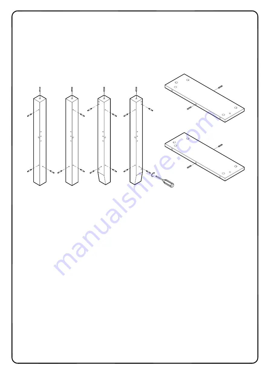 Walker Edison W58CCR Assembly Instructions Manual Download Page 11