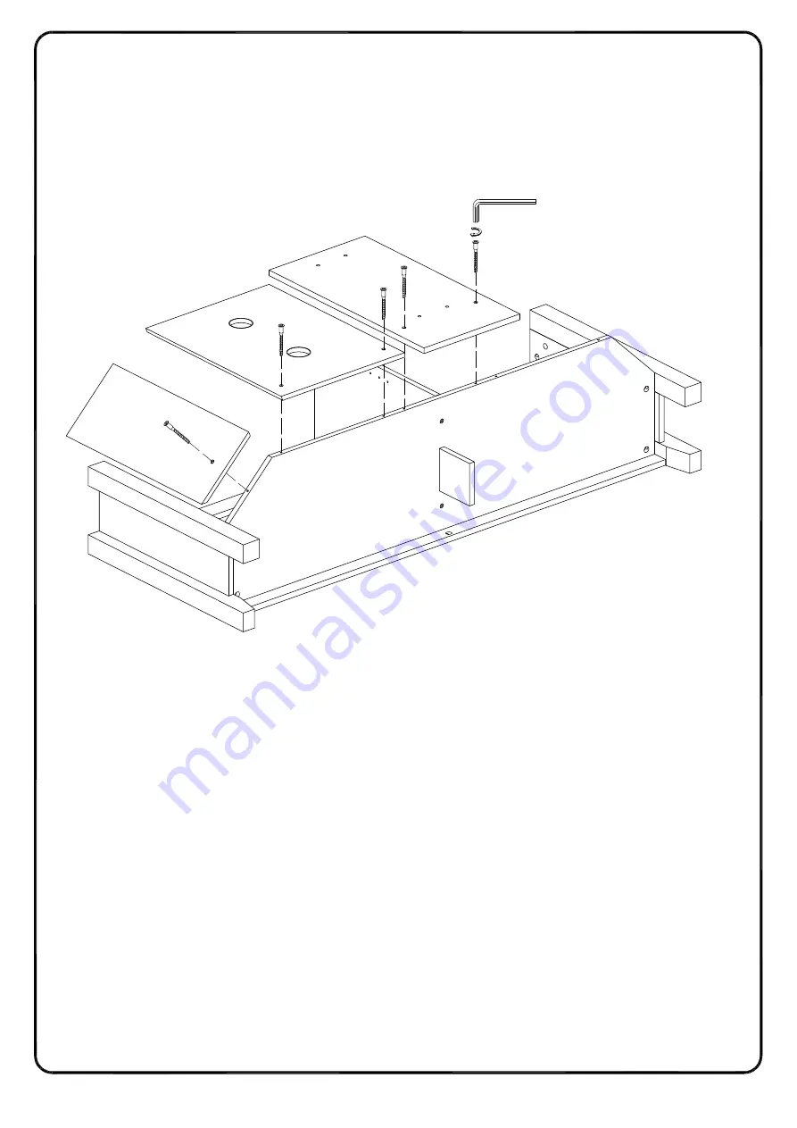 Walker Edison W58CCR Assembly Instructions Manual Download Page 21