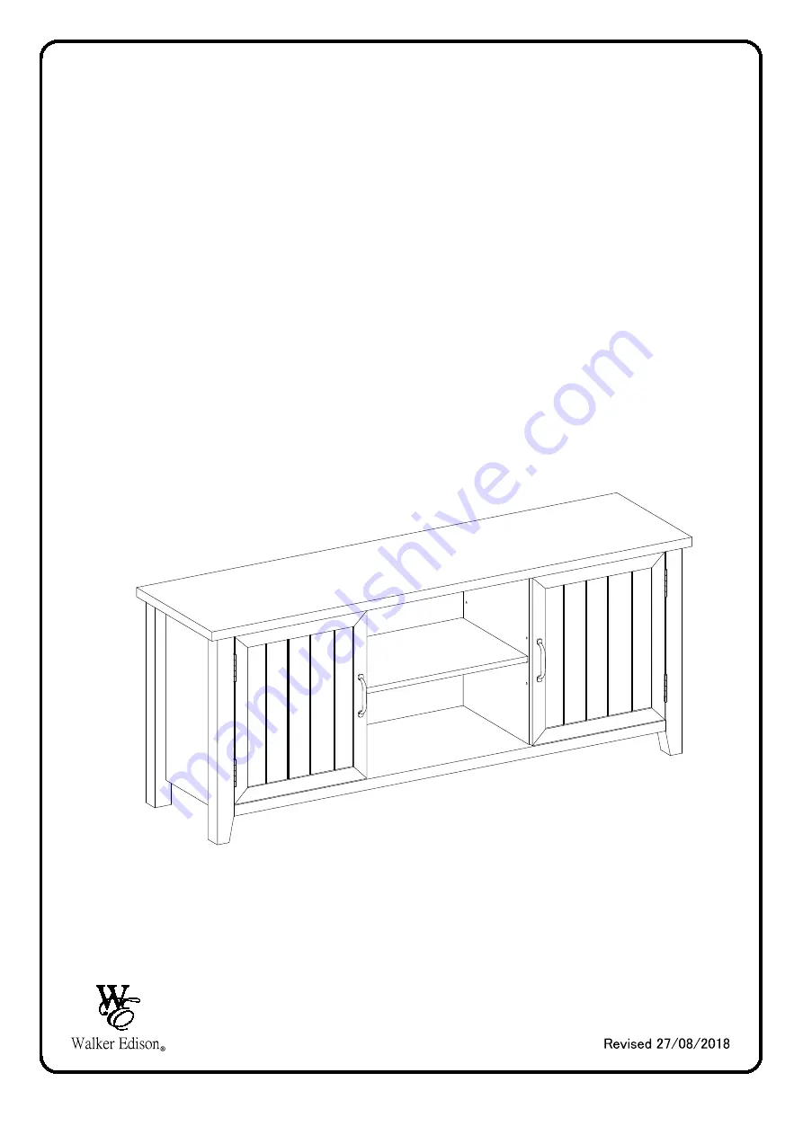 Walker Edison W58CS2D Скачать руководство пользователя страница 1