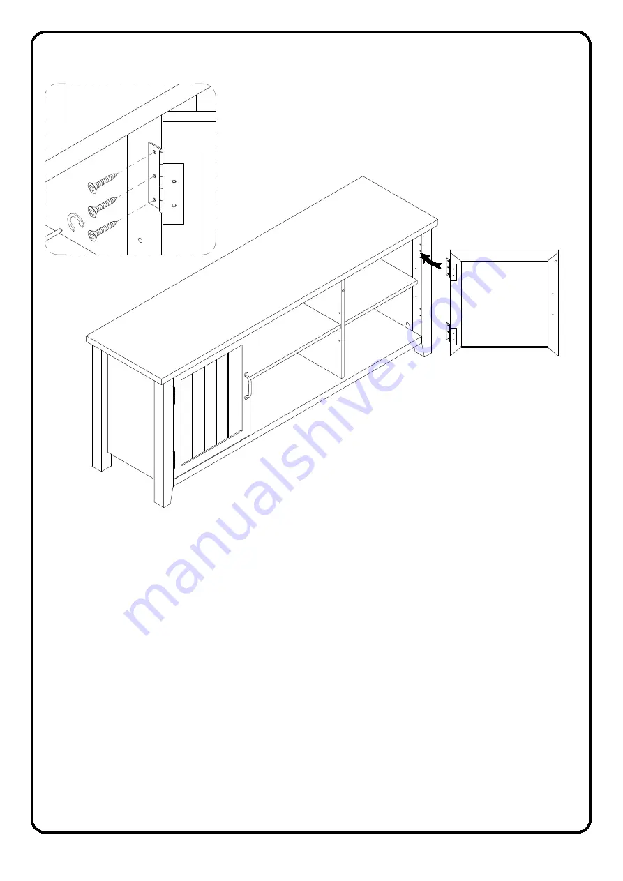 Walker Edison W58CS2D Assembly Instructions Manual Download Page 23